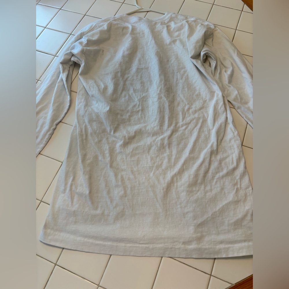 They Were Here First earth animal planet long sleeve white shirt save world top - Picture 11 of 11